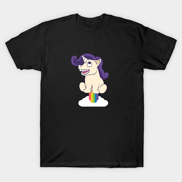 unicorn farting rainbow T-Shirt by Giraroad